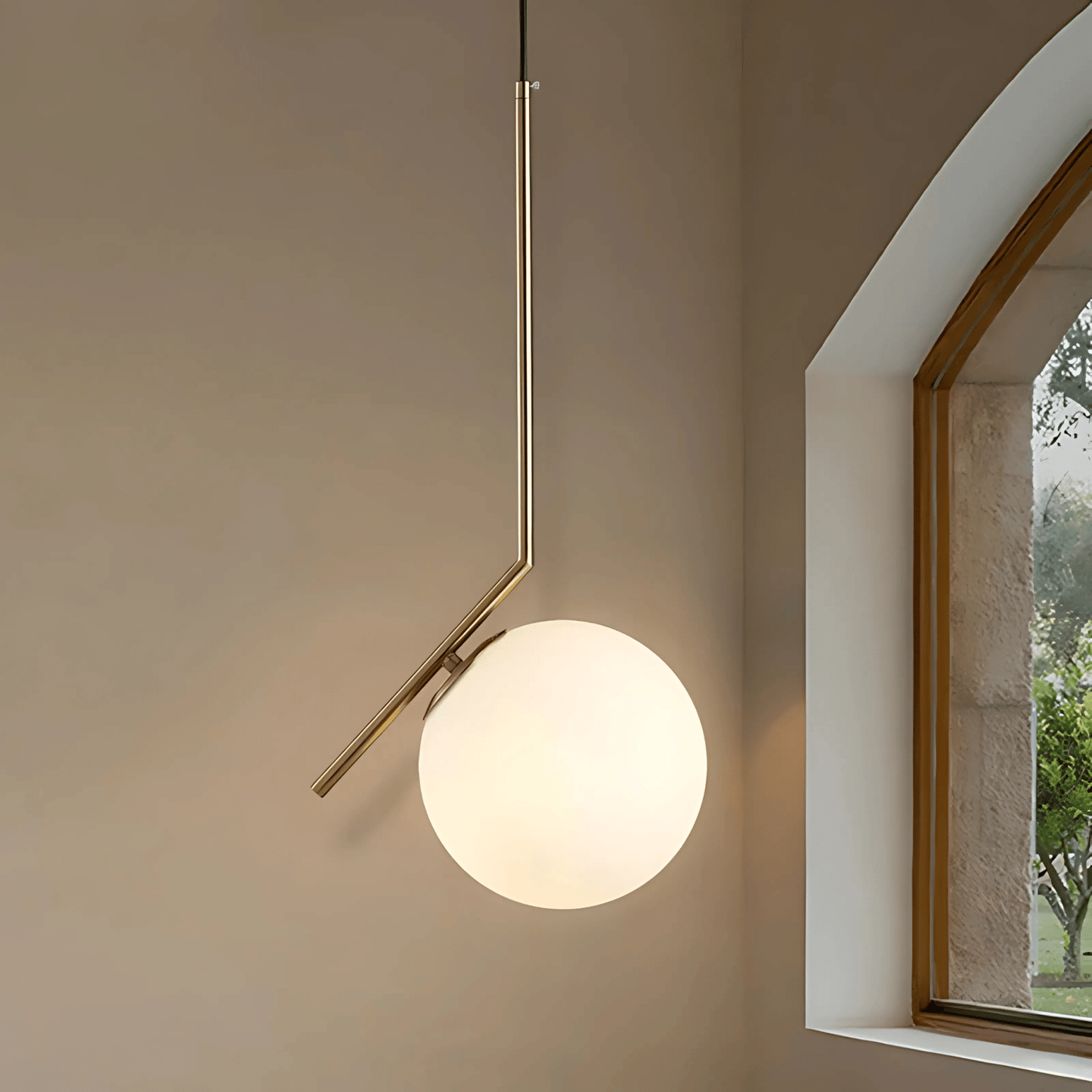 Brass Finish Pendant Light for Elegant Interiors Home Decor NALANI