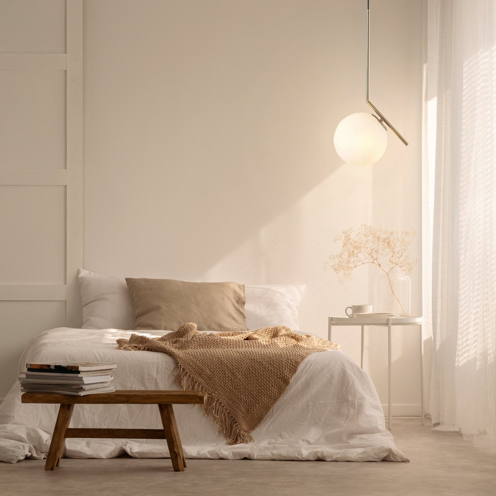 Brass Finish Pendant Light for Elegant Interiors Home Decor NALANI