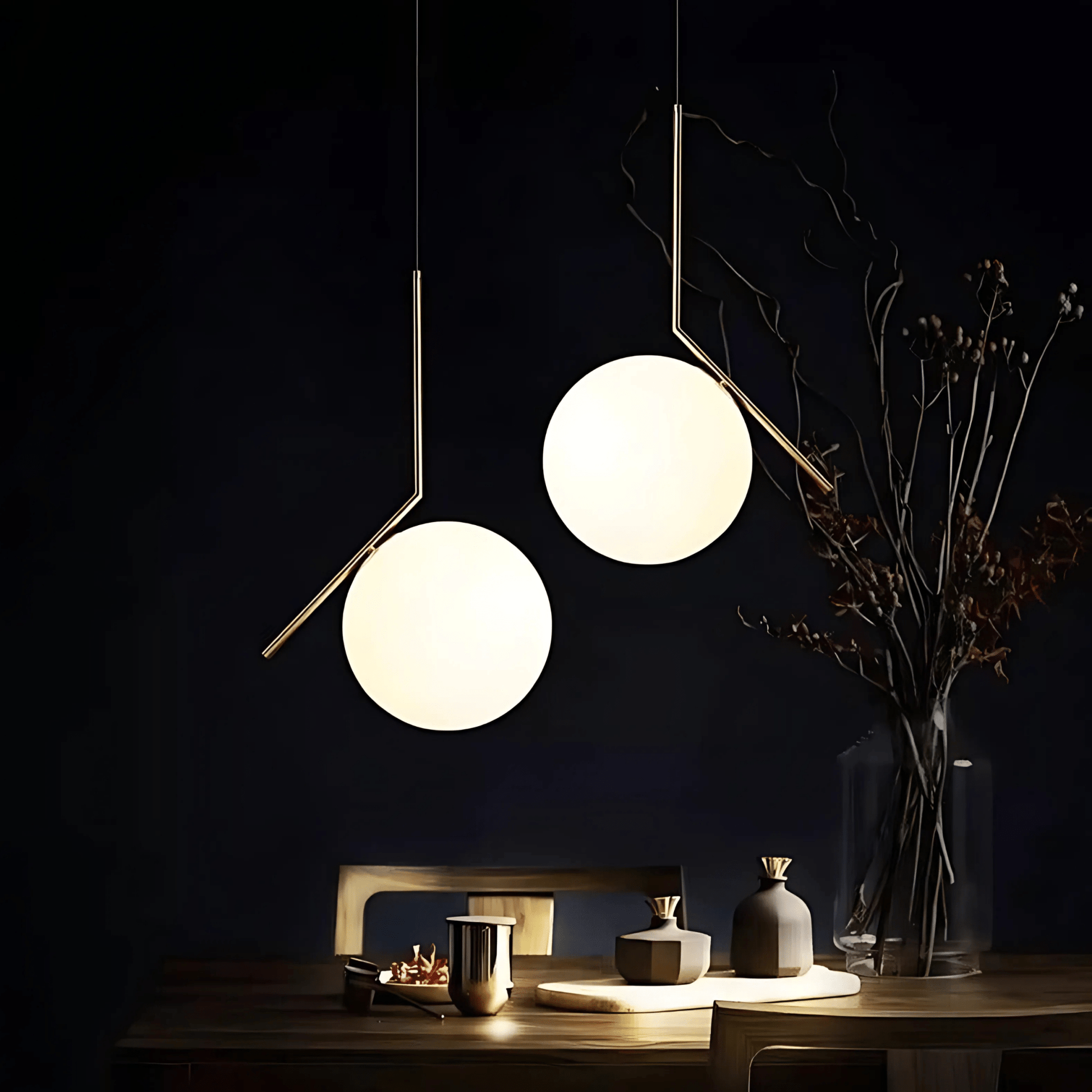 Brass Finish Pendant Light for Elegant Interiors Home Decor NALANI