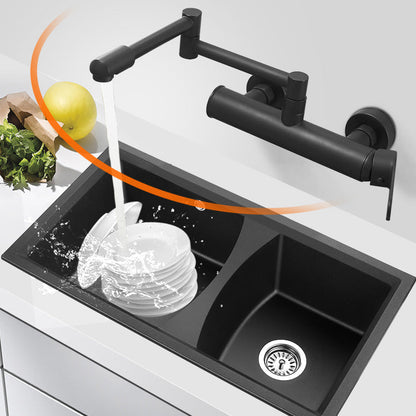 Brass Wall Mounted Pot Filler Faucet With Single Lever NALANI