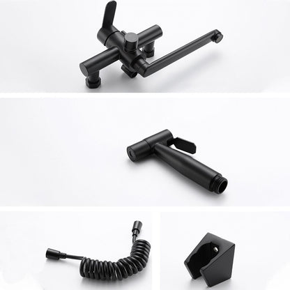 Bridge Style Kitchen Faucet Stainless Steel Swivel Spout NALANI