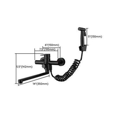 Bridge Style Kitchen Faucet Stainless Steel Swivel Spout NALANI