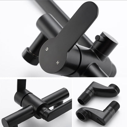 Bridge Style Kitchen Faucet Stainless Steel Swivel Spout NALANI
