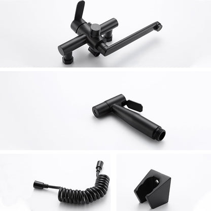 Bridge Style Kitchen Faucet Stainless Steel Swivel Spout NALANI