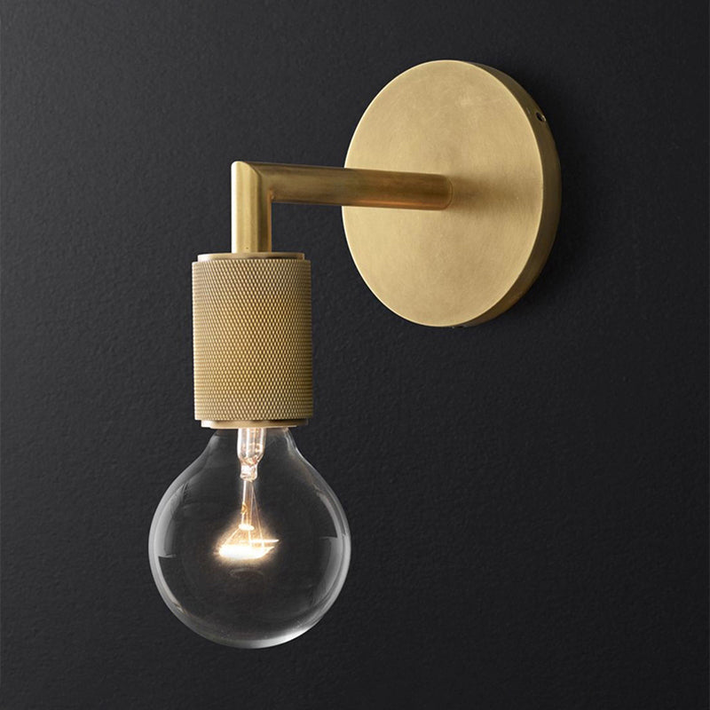 Bronze Armed Wall Sconce Modern Glass Shade Wall Lamp NALANI