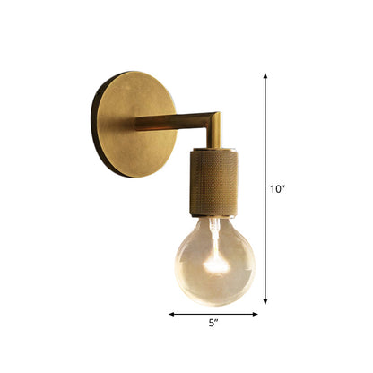 Bronze Armed Wall Sconce Modern Glass Shade Wall Lamp NALANI