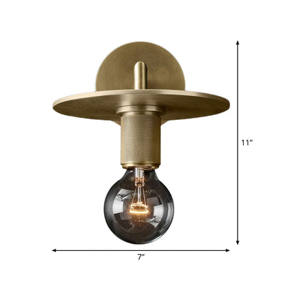 Bronze Armed Wall Sconce Modern Glass Shade Wall Lamp NALANI
