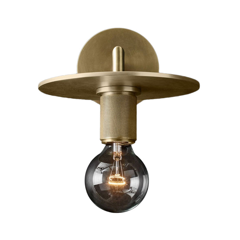 Bronze Armed Wall Sconce Modern Glass Shade Wall Lamp Bronze C NALANI