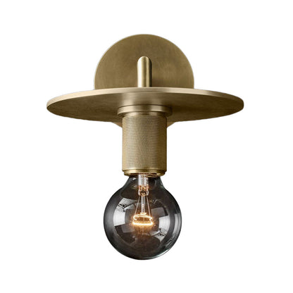 Bronze Armed Wall Sconce Modern Glass Shade Wall Lamp Bronze C NALANI
