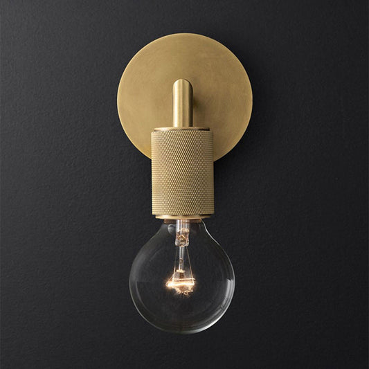 Bronze Armed Wall Sconce Modern Glass Shade Wall Lamp Bronze D NALANI