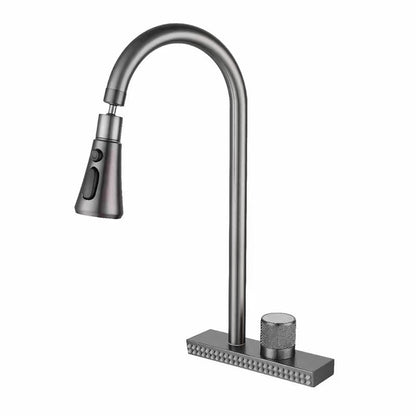 Brushed Nickel Kitchen Faucet With Swivel Spout Deck Mounted Universal NALANI
