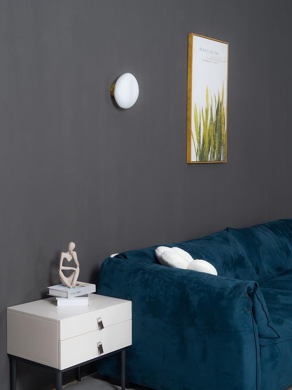 Bubble Glass Wall Lamp Modern Translucent Sculptural Light NALANI