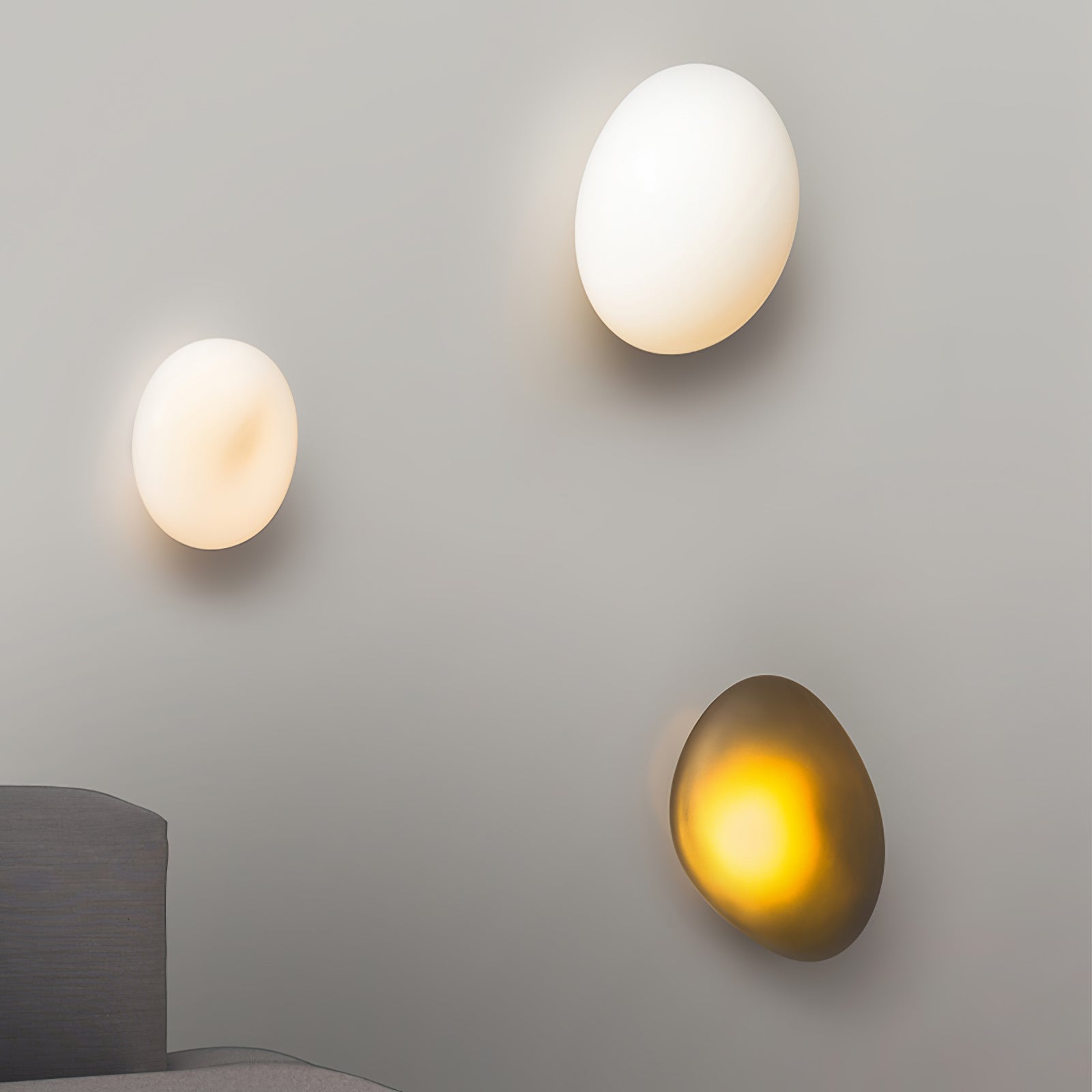 Bubble Glass Wall Lamp Modern Translucent Sculptural Light NALANI
