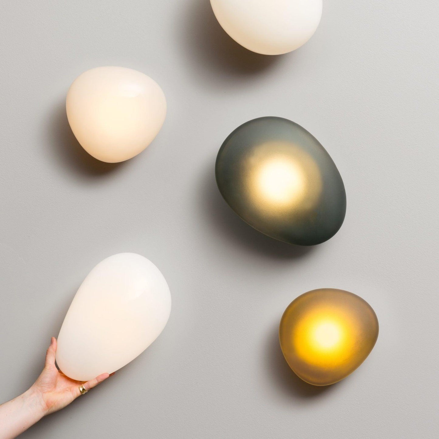 Bubble Glass Wall Lamp Modern Translucent Sculptural Light NALANI