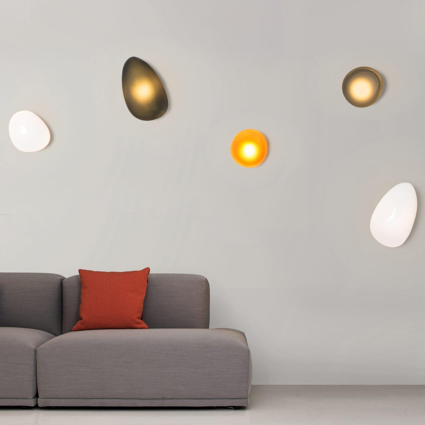 Bubble Glass Wall Lamp Modern Translucent Sculptural Light NALANI
