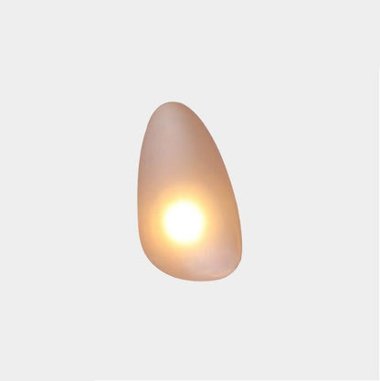 Bubble Glass Wall Lamp Modern Translucent Sculptural Light Model B: ∅ 7.1″ x H 11.8″ Dia 18cm x H 30cm Amber NALANI