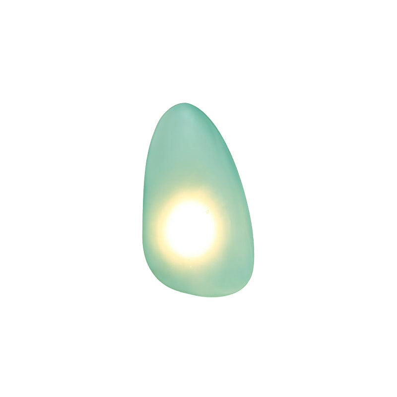 Bubble Glass Wall Lamp Modern Translucent Sculptural Light Model B: ∅ 7.1″ x H 11.8″ Dia 18cm x H 30cm Green NALANI