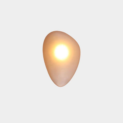 Bubble Glass Wall Lamp Modern Translucent Sculptural Light Model C: ∅ 7.8″ x H 11.8″ Dia 20cm x H 30cm Amber NALANI