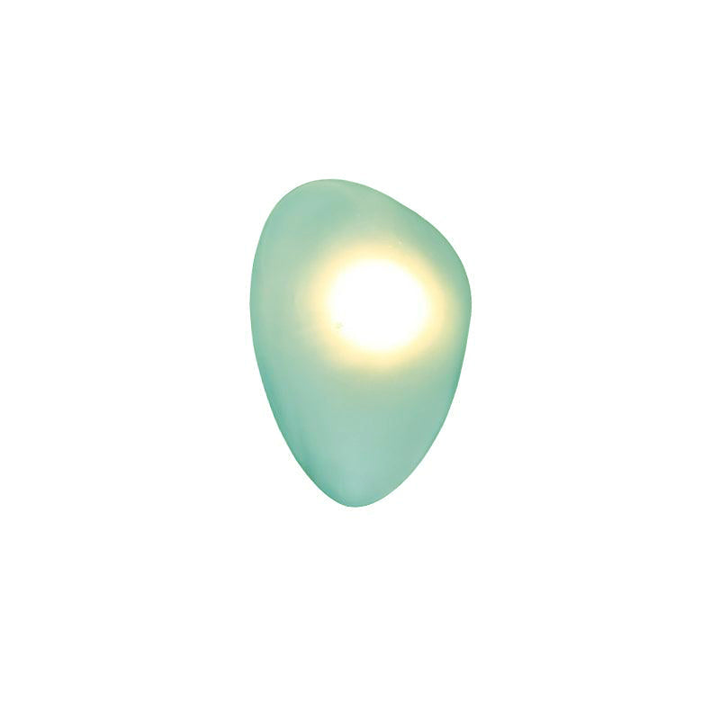 Bubble Glass Wall Lamp Modern Translucent Sculptural Light Model C: ∅ 7.8″ x H 11.8″ Dia 20cm x H 30cm Green NALANI