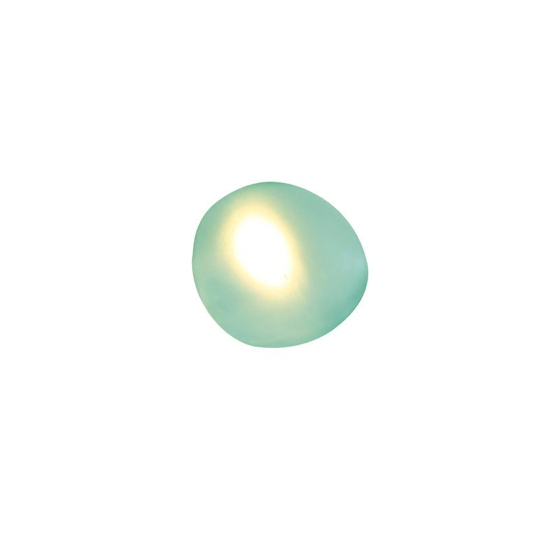 Bubble Glass Wall Lamp Modern Translucent Sculptural Light Model D: ∅ 8.6″ x H 8.6″ Dia 22cm x H 22cm Green NALANI