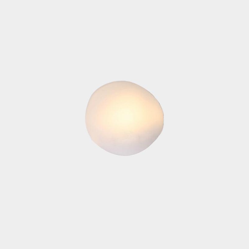 Bubble Glass Wall Lamp Modern Translucent Sculptural Light Model D: ∅ 8.6″ x H 8.6″ Dia 22cm x H 22cm White NALANI