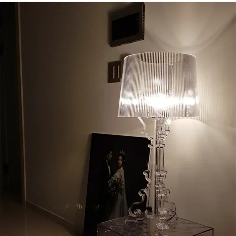 Burgundy Table Lamp with Timeless Elegance for Home Decor White NaLani