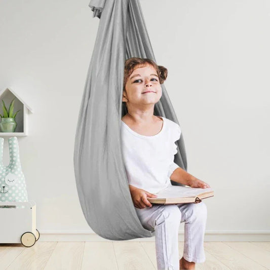 Calming Therapy Swing for Kids to Support Sensory Processing Gray NALANI