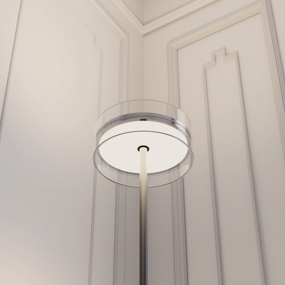 Modern and Artistic Wall Glass Floor Lamp NaLani