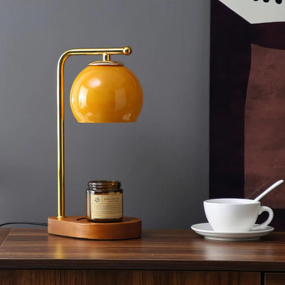 Candle Warmer Lamp with Elegant Design for Cozy Ambiance Orange NaLani