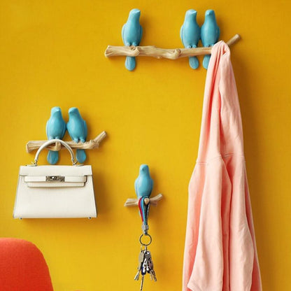 Charming Bird Wall Hook for Unique Home Decor and Organization Blue NaLani