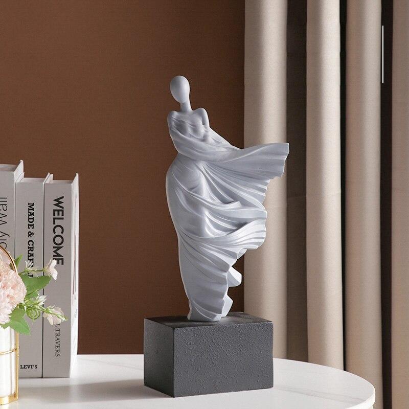 Chic Abstract Sculpture for Stylish Home Decor and Interior Design Gray NaLani
