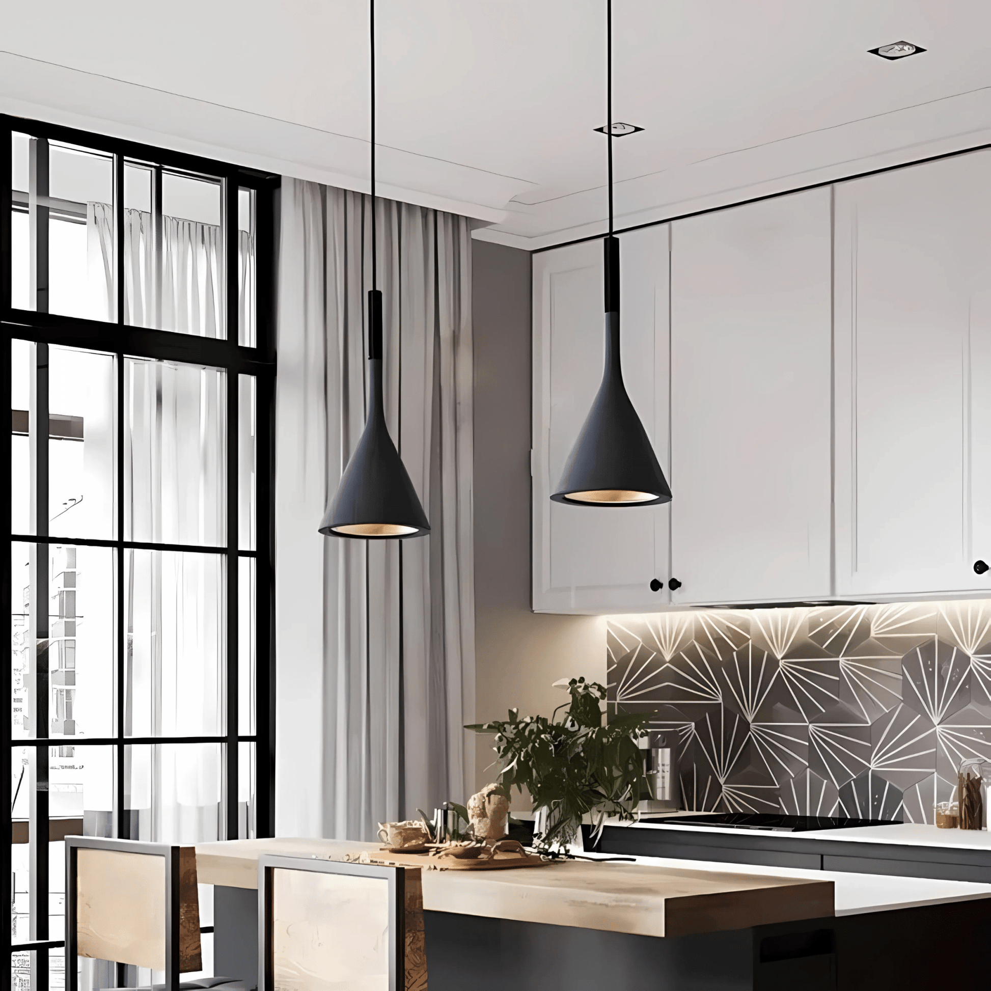 Colorful Cone Pendant Lights Warm White E27 Modern Metal NALANI