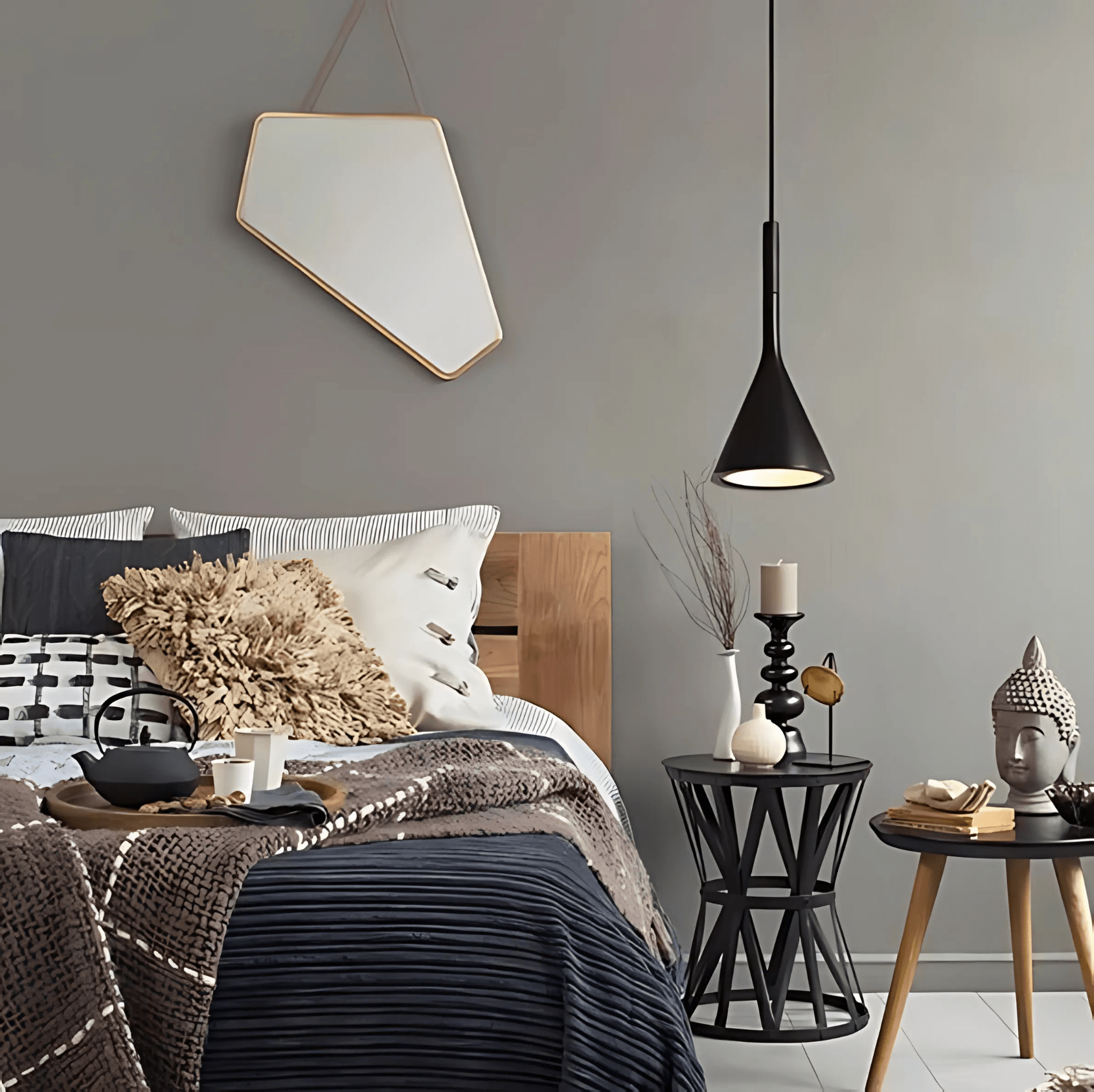 Colorful Cone Pendant Lights Warm White E27 Modern Metal NALANI