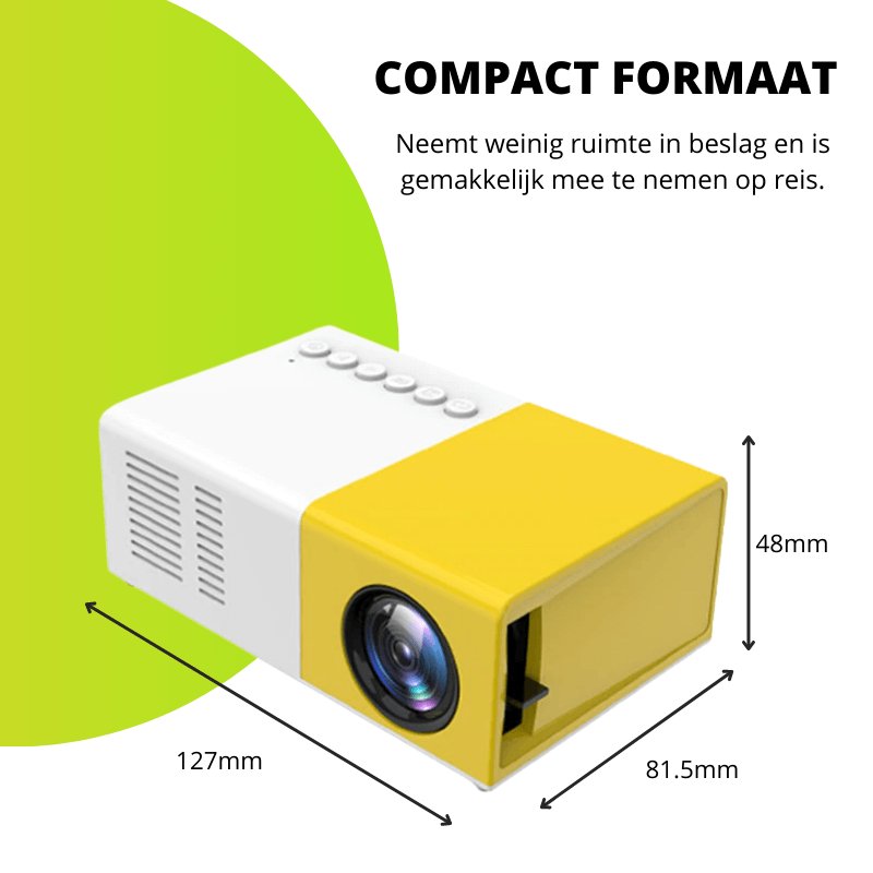 Multibeam | Draagbare Beamer Projector 3.0 - Tech & Gadgets - Geel - #NALANI#