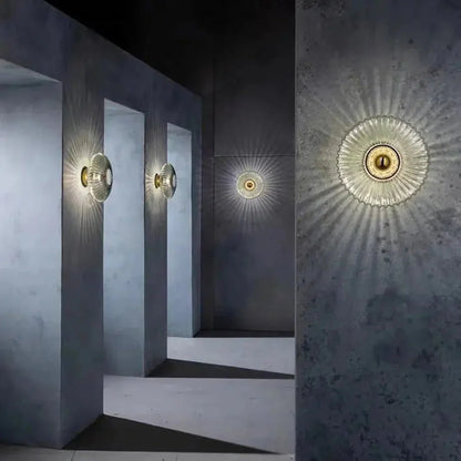 Contemporary Glass Wall Light In Three Elegant Colours NALANI
