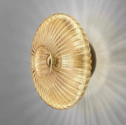 Contemporary Glass Wall Light In Three Elegant Colours Cognac NALANI