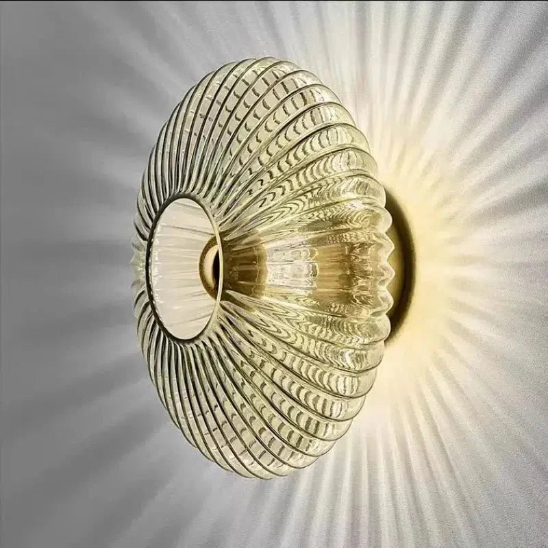 Contemporary Glass Wall Light In Three Elegant Colours Smoke Grey NALANI