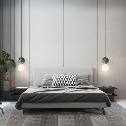 Contemporary LED Table Lamp For Modern Home Decor And Dining Grey Warm light NALANI