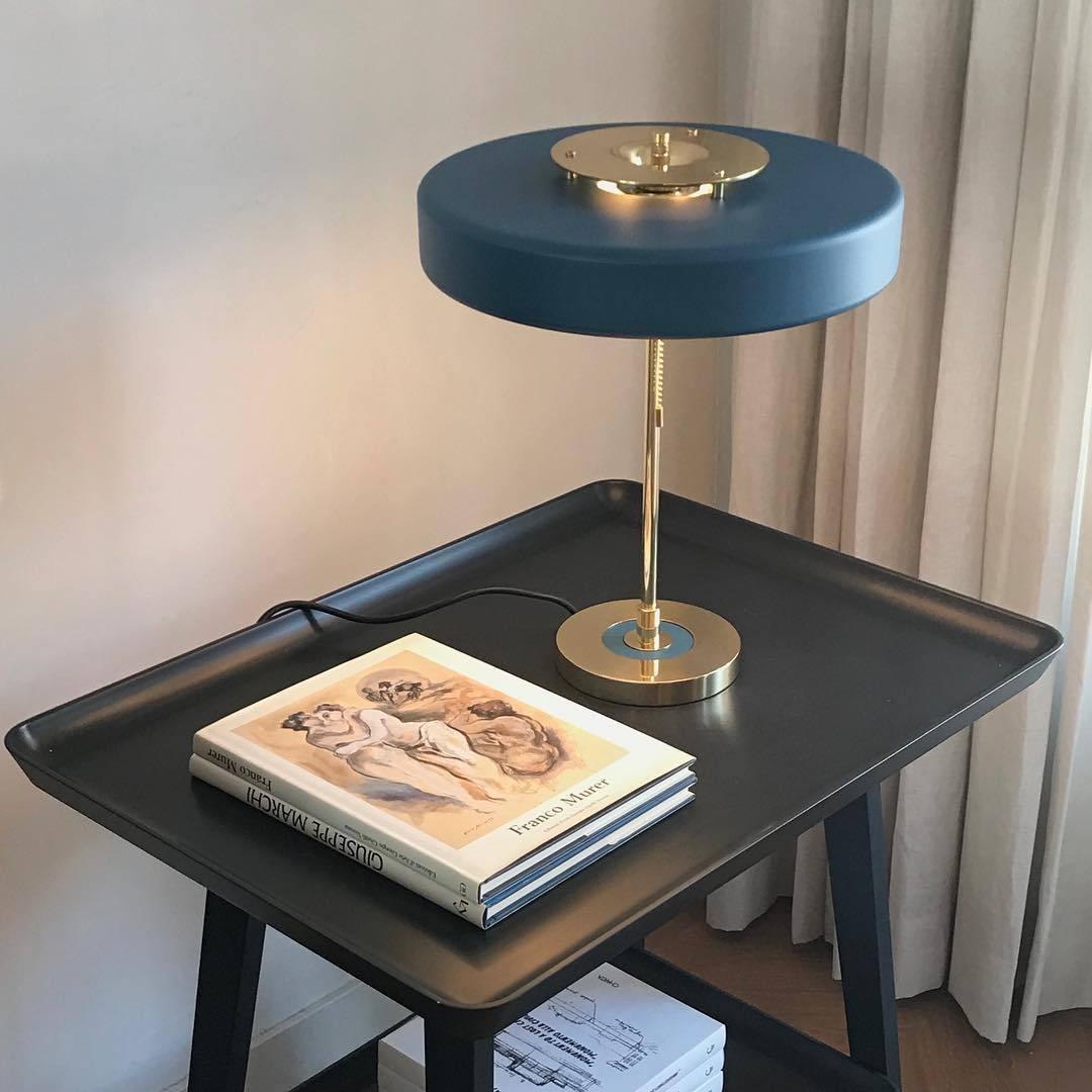 Contemporary Opal Diffuser Table Lamp With Warm Glow NALANI