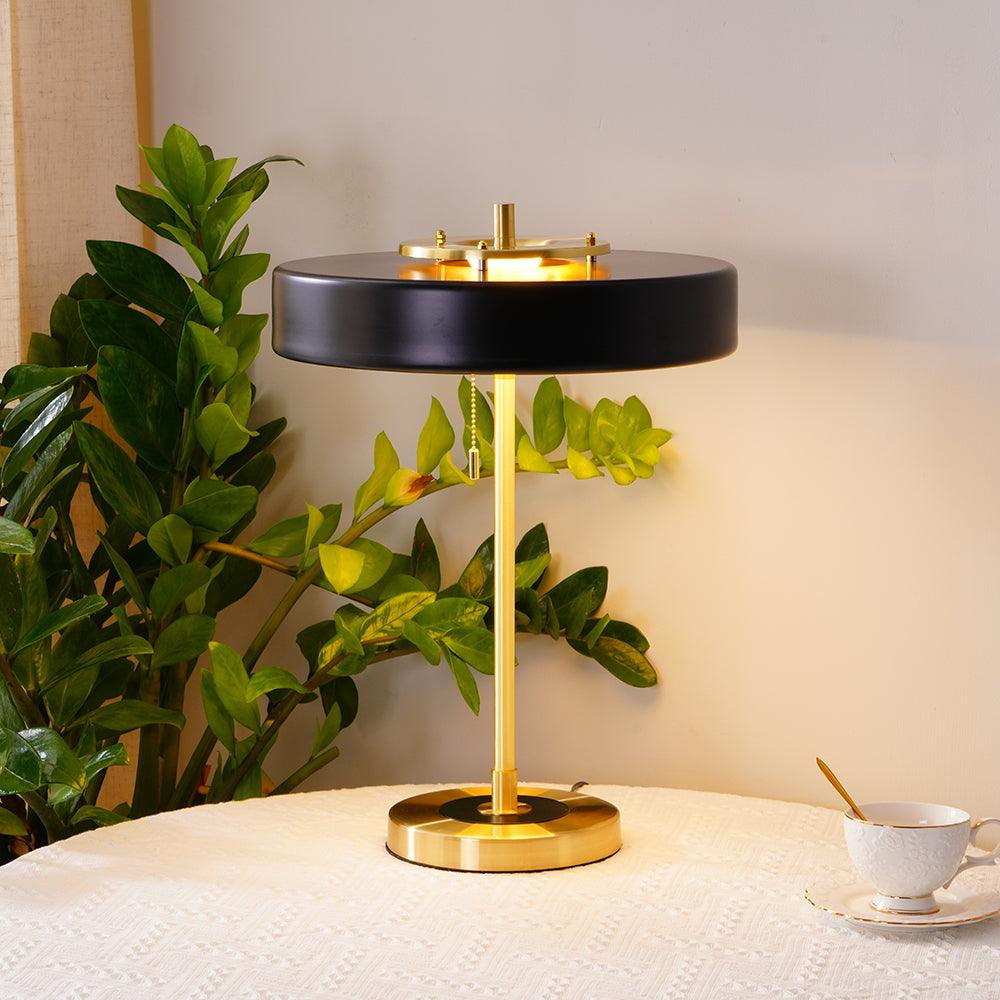 Contemporary Opal Diffuser Table Lamp With Warm Glow NALANI