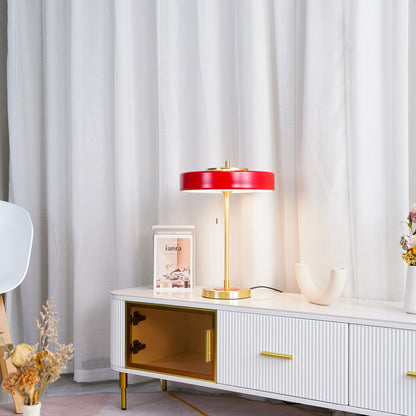Contemporary Opal Diffuser Table Lamp With Warm Glow NALANI