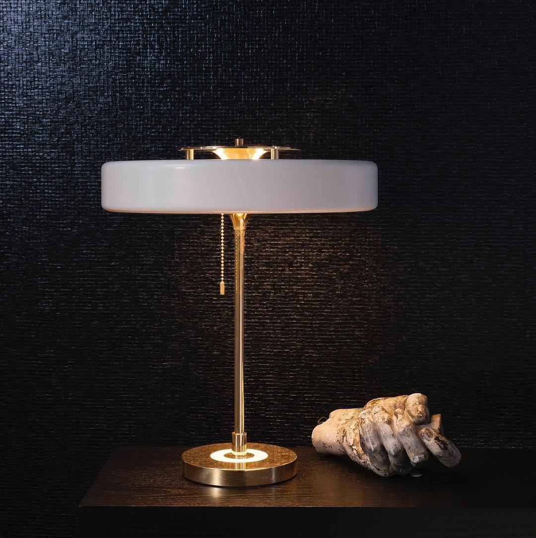 Contemporary Opal Diffuser Table Lamp With Warm Glow NALANI