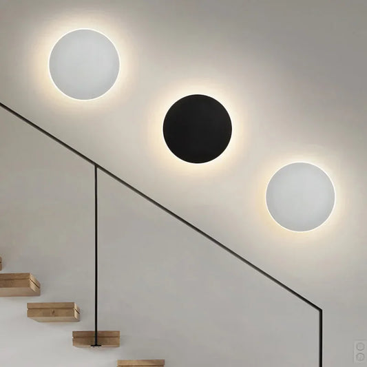Contemporary Round LED Wall Light for Modern Home Decor NaLani