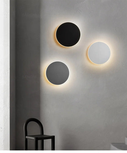 Contemporary Round LED Wall Light for Modern Home Decor NaLani