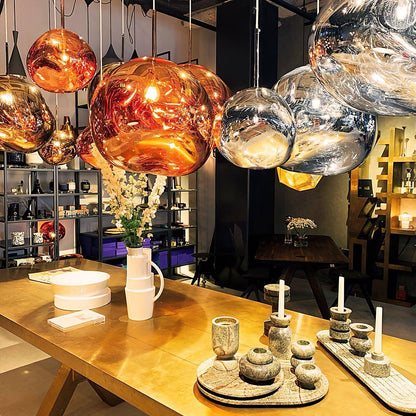 Copper Finish Lava Pendant Lamp Modern Pendant Light NALANI