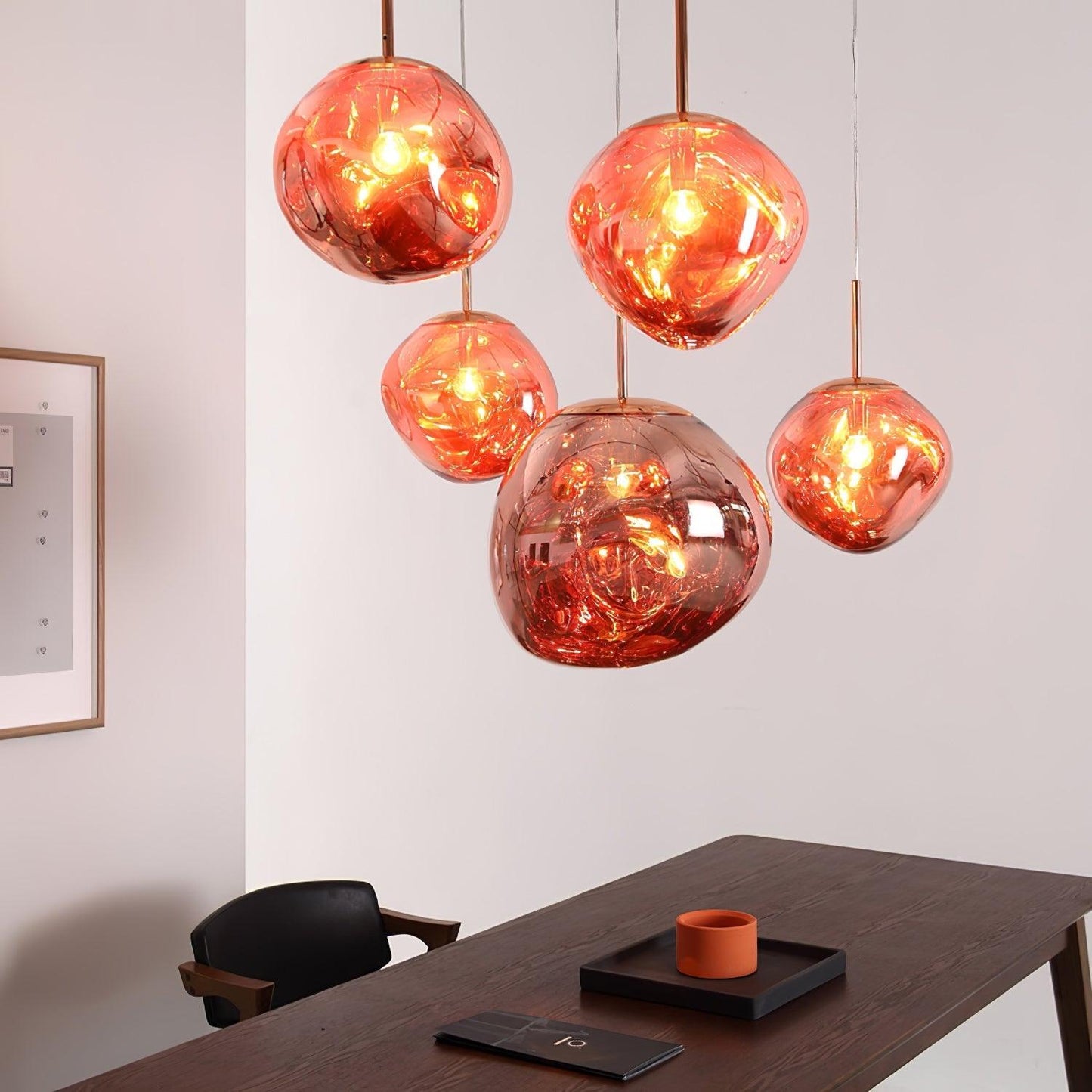 Copper Finish Lava Pendant Lamp Modern Pendant Light NALANI