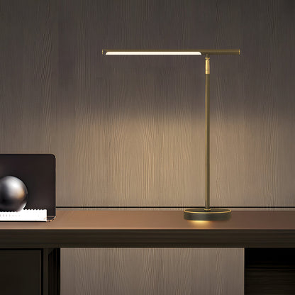 Copper Linear Brass LED Desk Lamp With Adjustable Direction NALANI