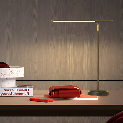 Copper Linear Brass LED Desk Lamp With Adjustable Direction Black NALANI