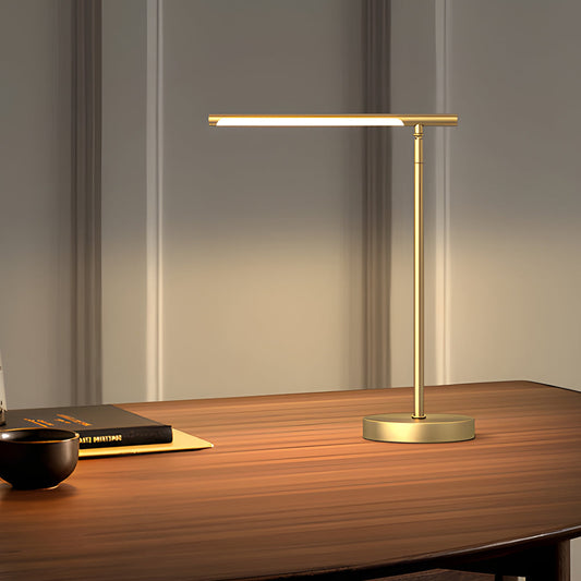 Copper Linear Brass LED Desk Lamp With Adjustable Direction Coper NALANI