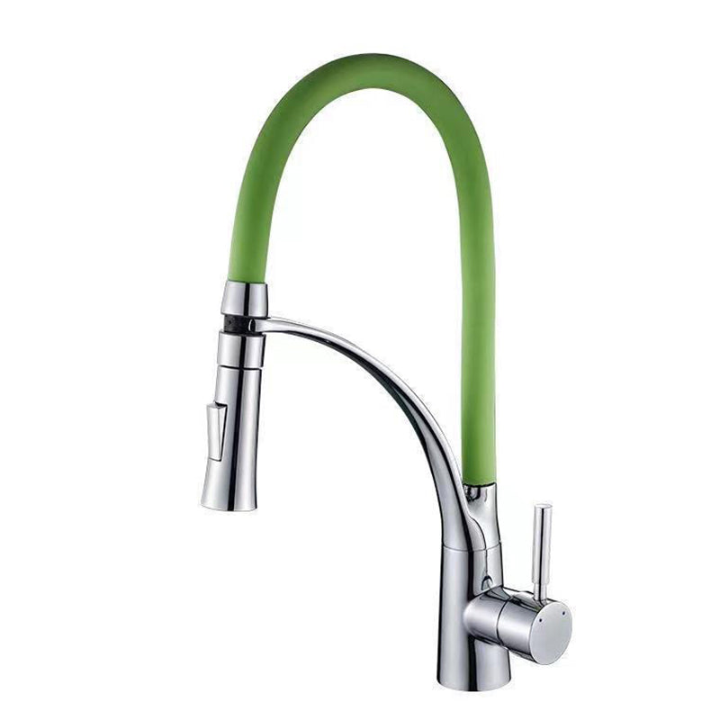 Copper Touchless Kitchen Faucet With Water Dispenser Green NALANI
